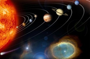 The Solar System (courtesy DimensionsGuide)