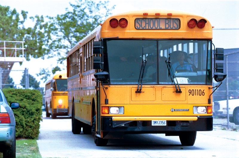 school buses. School bus dimensions are