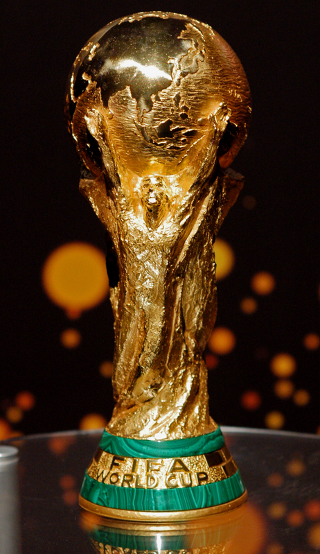 world cup. The World Cup trophy is made