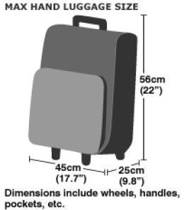 Carry Luggage Size International on Information On Qantas  Carry On Baggage Policy