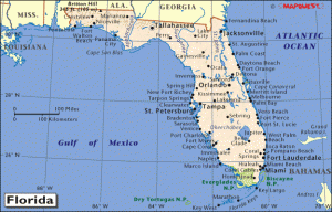 What is the size of Florida?