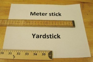 How Big is a Meter Compared To A Yard