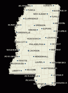 What is the size of Mississippi?