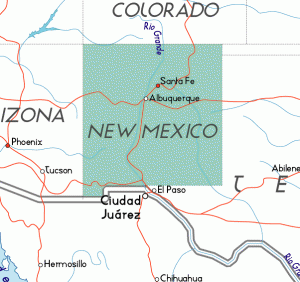 What is the size of New Mexico?