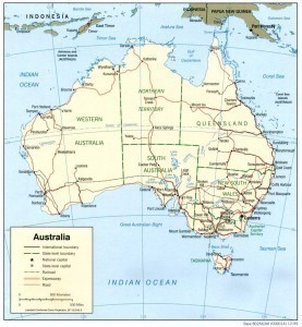 What is the Size of Australia?