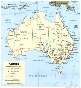 What is the Size of Australia?