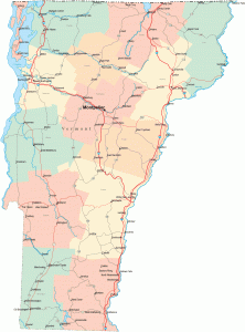 What is the size of Vermont?