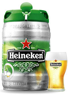 Dimensions of a Heineken Mini-keg