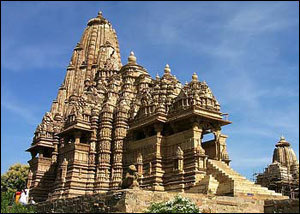 How big is Khajuraho Temple?