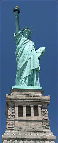 Height of the Statue of Liberty