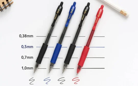 G Pen Size Guide