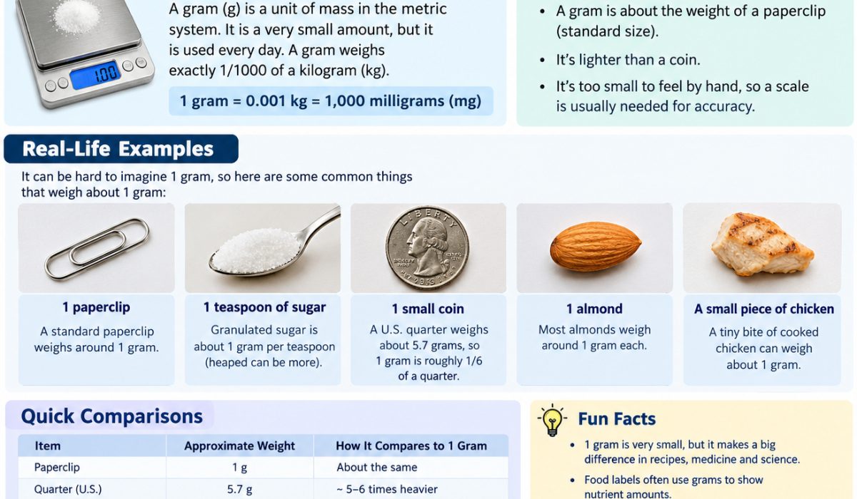 How Much Does A Gram Weigh
