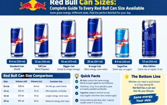 Red Bull Can Sizes