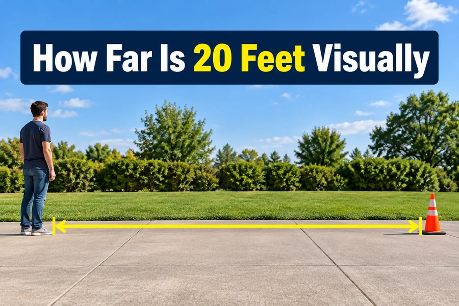 How Far Is 20 Feet Visually
