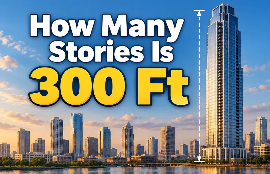 How Many Stories Is 300 Ft
