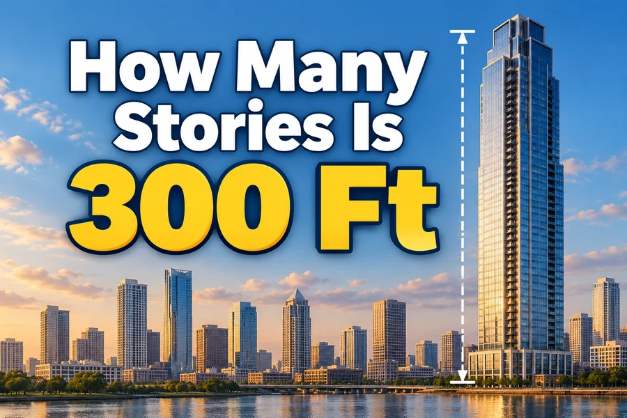 How Many Stories Is 300 Ft
