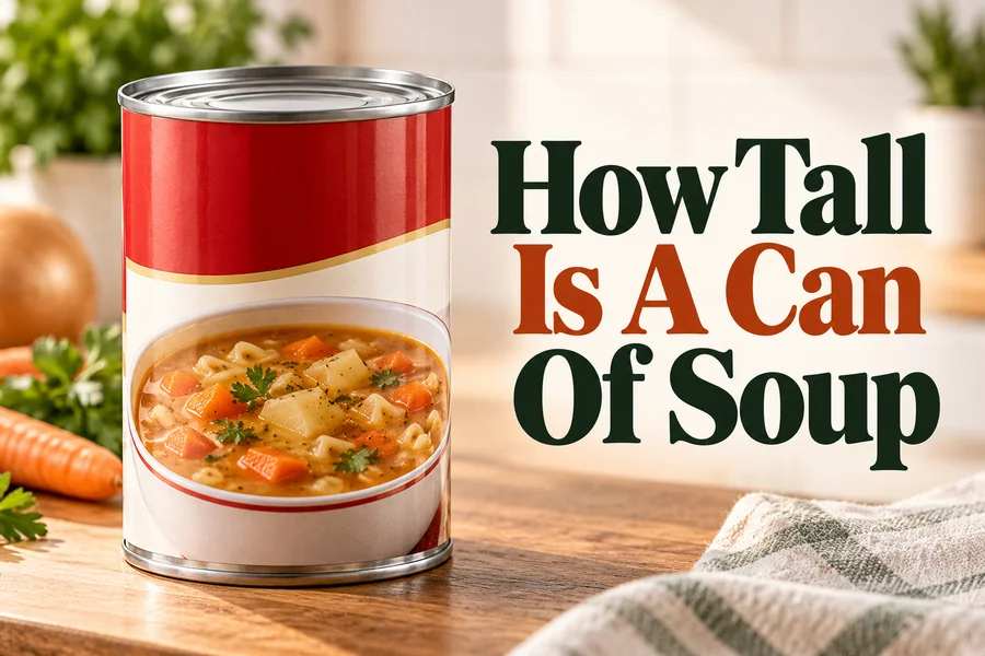 How Tall Is A Can Of Soup