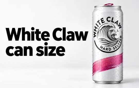 White Claw Can Size